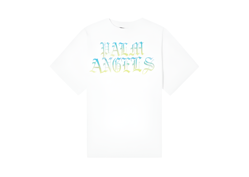 Palm Angels Hue Gothic Logo T-shirt WHITE