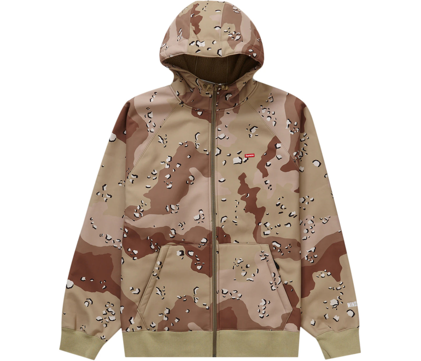 Supreme WINDSTOPPER Zip Up Hooded Sweatshirt (FW22) Chocolate Chip Camo