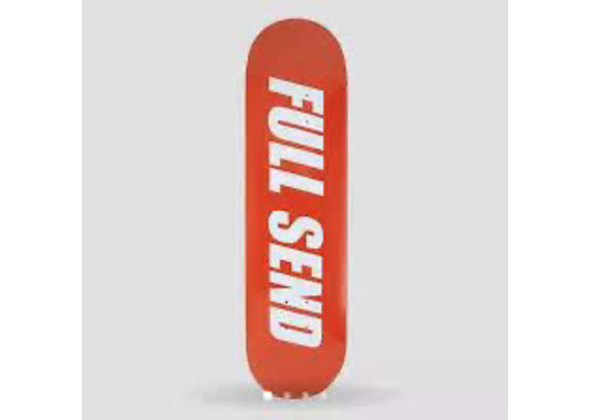 Full Send Skate Board Red