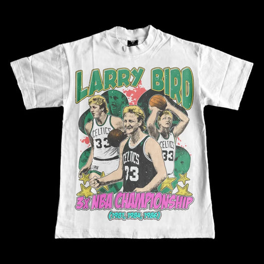 Do Not Disturb. Vintage Tee Larry Bird White