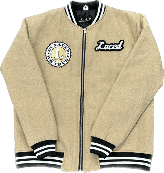 LACED JV BOMBER JACKET TAN