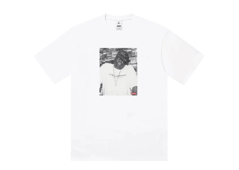 Supreme x Jordan Biggie Short-Sleeve Top - White