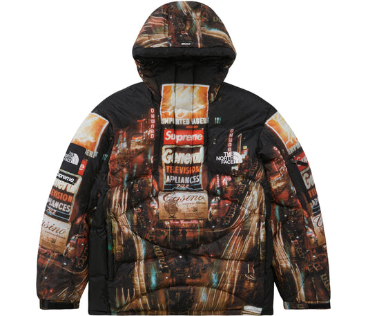 Supreme The North Face 800-Fill Half Zip Hooded Pullover Times Square