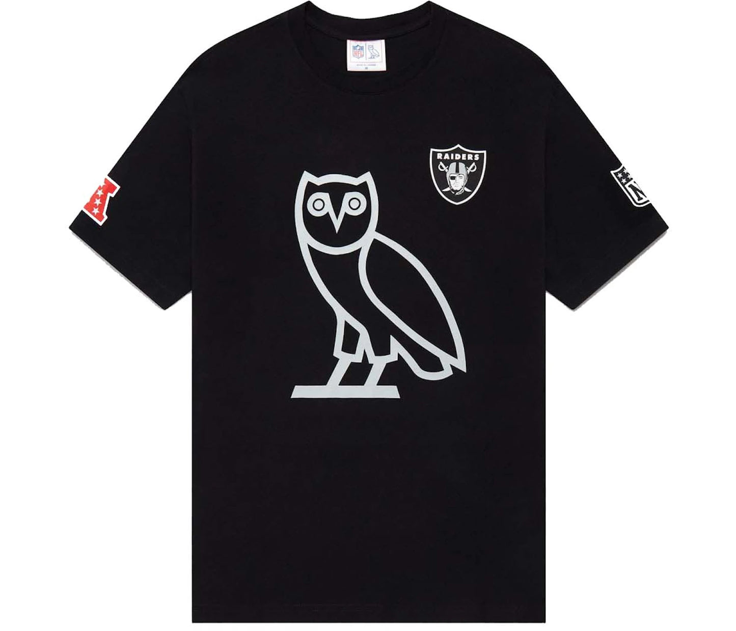 OVO x NFL Las Vegas Raiders OG Owl T-Shirt Black