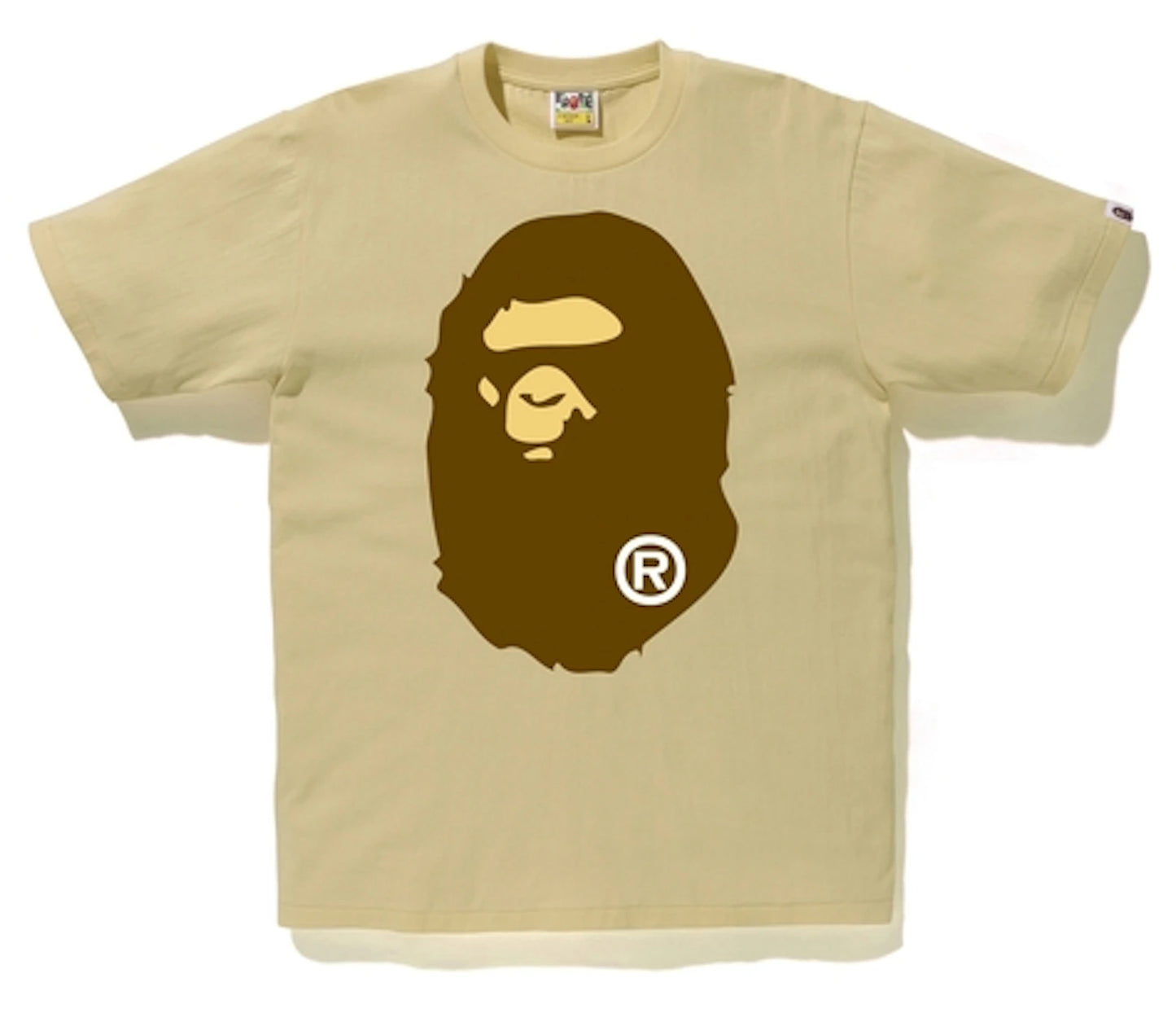 BAPE Big Ape Head Tee Beige