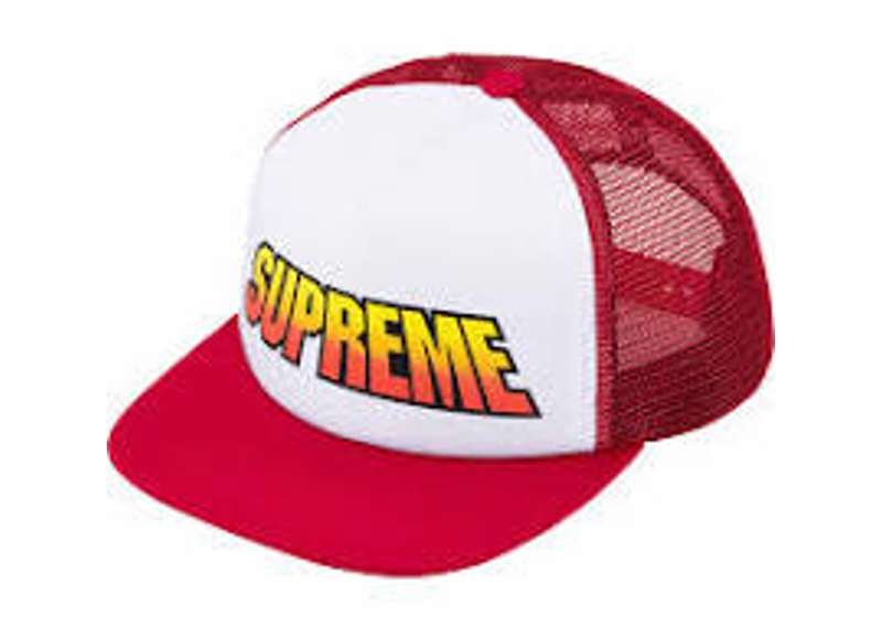 Supreme sabotage meshback 5 panel red