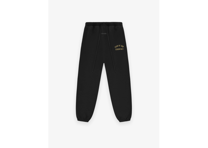 Fear of God Essentials Black Fleece Sweatpants (FW24)