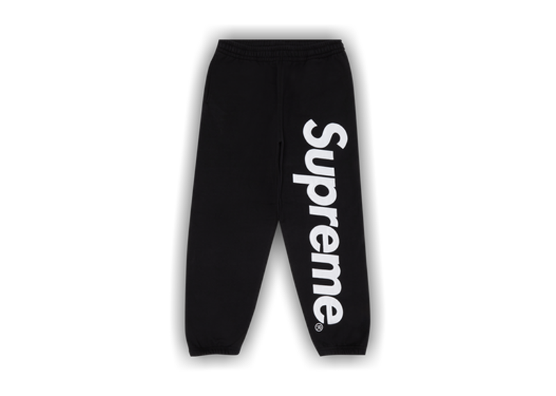 Supreme Satin Applique Sweatpant (FW24) Black