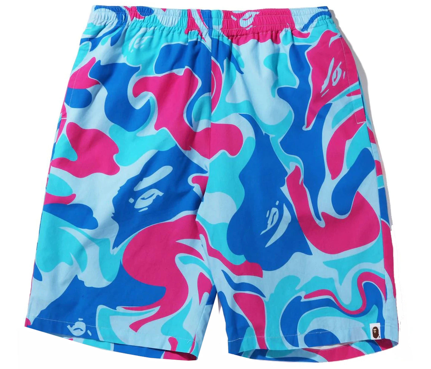 BAPE Marble Camo Shorts Blue