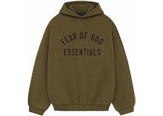 Fear of God Essentials Hoodie Olive