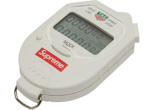 Supreme Tag Heuer Pocket Pro Stopwatch White