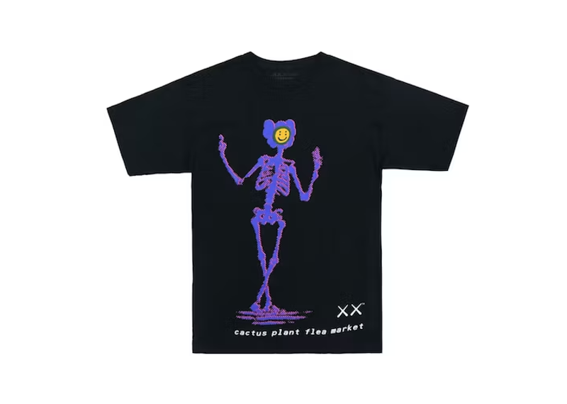 KAWS x Cactus Plant Flea Market T-shirt Black