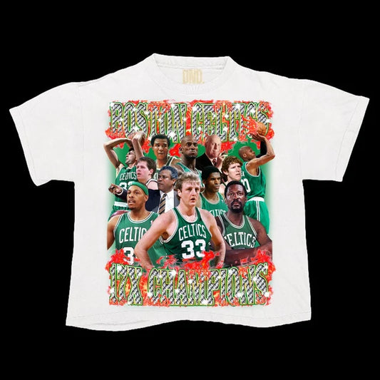 Do Not Disturb. Vintage Tee Celtics 17x World Champions White