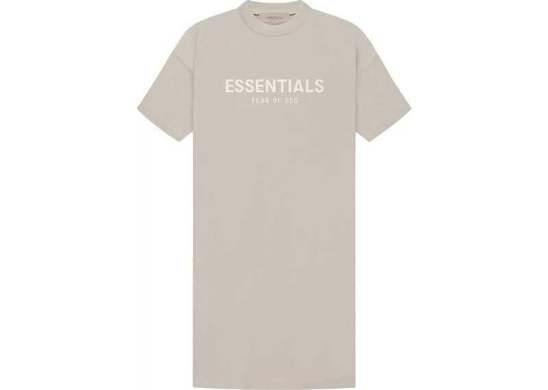 Fear of God Essentials Womens T-shirt Dress Smoke