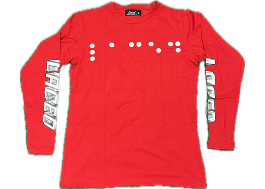 LACED Braille 06 Red Long Sleeve 2023