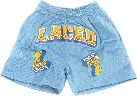 Laced Le Flame Varsity Short Blue