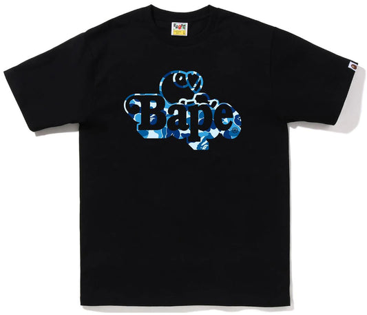 BAPE ABC Camo Milo on Bape Tee Black Blue