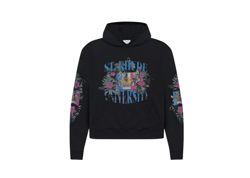 Rhude St University Hoodie Black