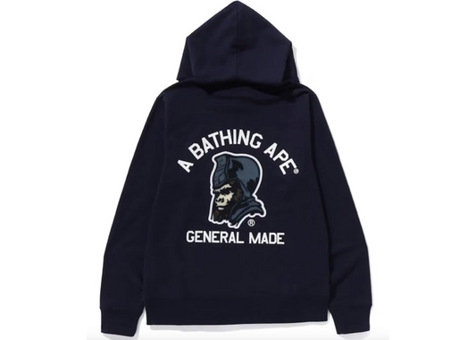 BAPE General Pullover Hoodie Navy