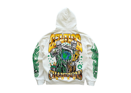 Warren Lotas Celtics World Champs Hoodie Cream