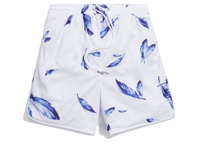 Kith Jordan feather print Mesh short white