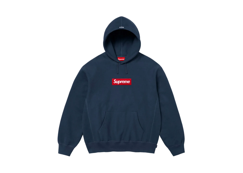 Supreme Box Logo Hooded Sweatshirt (FW24) Navy