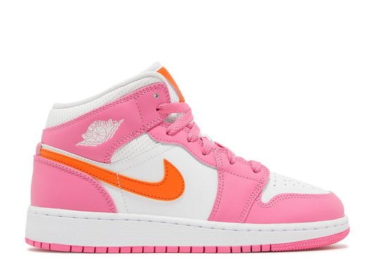 Air Jordan 1 Mid GS Pinksicle Orange