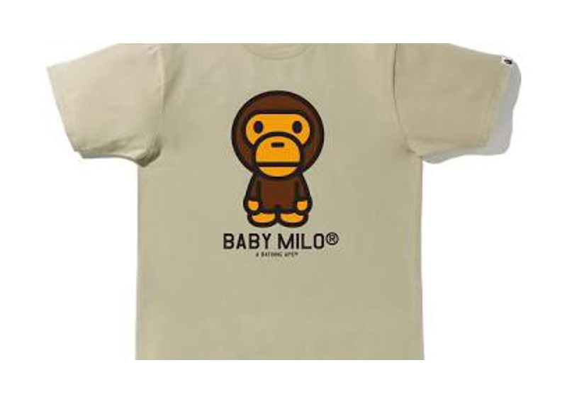 Bape Baby Milo Tee Beige SS2022