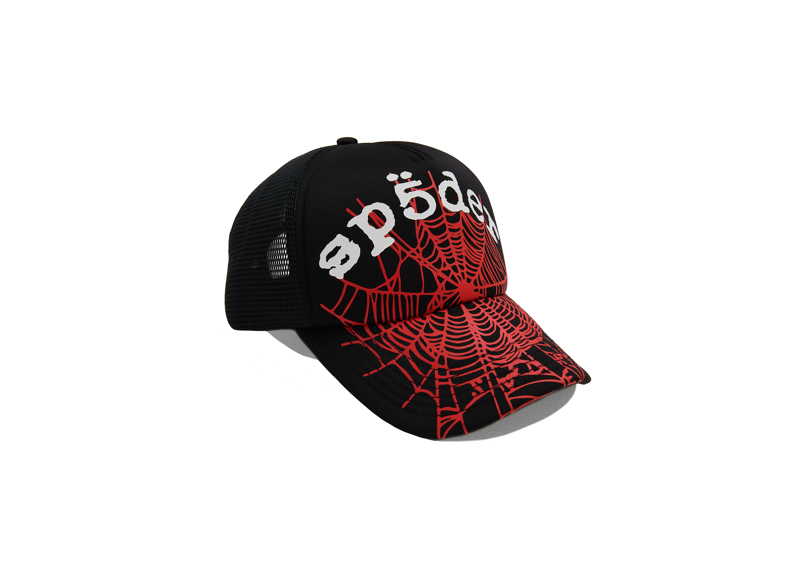 Sp5der Black OG Web V2 Trucker