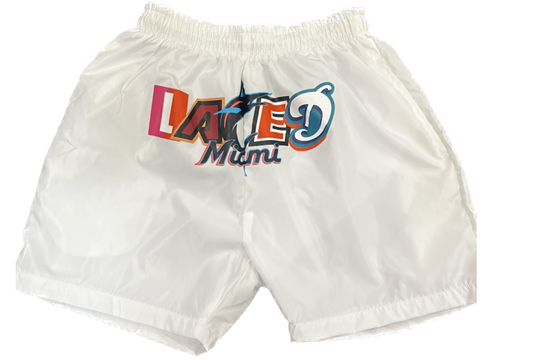 LACED 2023 MIAMI BOAT SHORTS WHITE