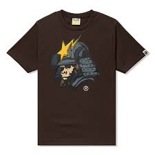 Bape General Kabuto tee Brown