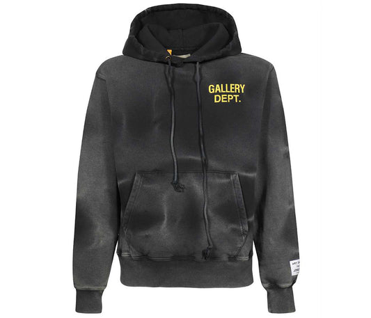 Gallery Dept. Sun Faded English Logo Hoodie Black