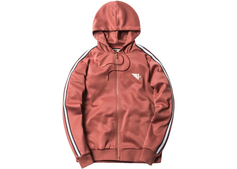 Kith Hooded Track Jacket Brickdust