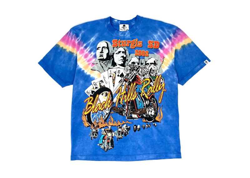 Warren Lotas Sturgis Royal Flush Tee Blue