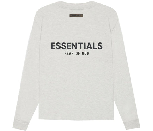 Fear of God Essentials Long Sleeve T-Shirt Light Heather Oatmeal